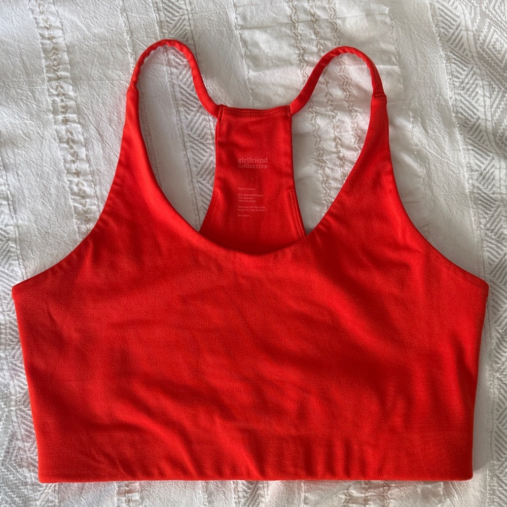Girlfriend Collective Racer Cleo Halter Sports Bra